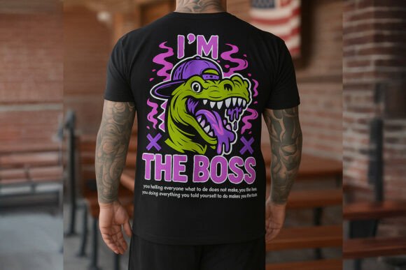 Dinosaur Boss Graphic Streetwear T-Shirt: A Modern Urban Statement