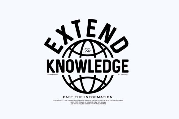 Extend Knowledge Typography Graphic: A Designer's Deep Dive