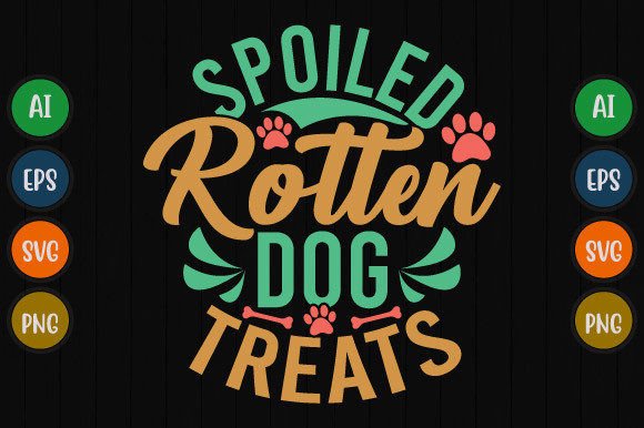 Spoiled Rotten Dog Treats: A Graphic Design Asset