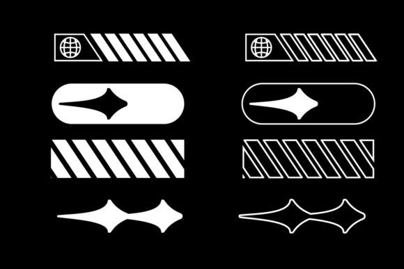 Streetwear Shape Element Graphic Design: Urban Edge for Your Brand