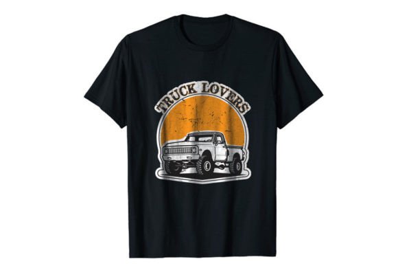 Truck Lover T-shirt Design: Bold Graphics for Enthusiasts